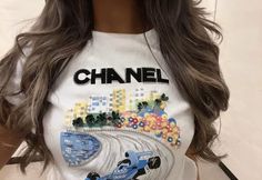 Chanel F1 Shirt, Hair Trend 2023, St Tropez Aesthetic, Monaco Lifestyle, Manhattan Upper East Side, F1 Monaco, F1 Shirt, Charlotte York, Gossip Girl Aesthetic