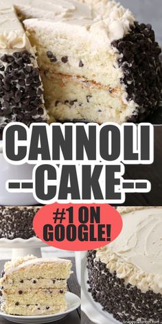 photos of cannoli cake and slice of cake Cannoli Cake Recipe, Italian Cannoli, Cannoli Cake, Cannoli Filling, Cannoli Recipe, Cake From Scratch, Italian Cream, Homemade Italian