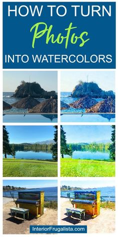 how to turn photos into watercolors