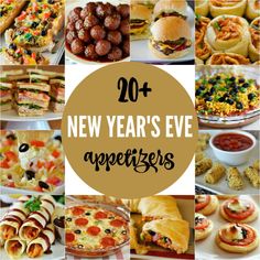 new year's eve appetizers with text overlay