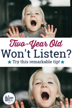 two year old won't listen? try this remarkable tip to help your child