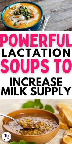 Lactation soup recipes to increase milk supply fast. Boost up your breastmilk supply after baby by eating these breastfeeding diet soups that actually help you make more milk! All healthy and slimming lactogenic recipes so you can indulge and satisfy while losing the baby weight! Lactation Snacks Increase Milk Supply, Breastfeeding Diet To Increase Milk, Recipes To Increase Milk Supply, Boost Milk Supply Breastfeeding, Diet Soups, Dieting While Breastfeeding