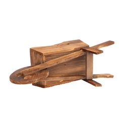 a wooden object that is shaped like a boat