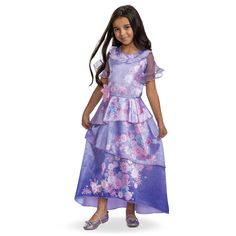 PRICES MAY VARY. OFFICIAL DISNEY ENCANTO MERCHANDISE - This Encanto costume for girls is an officially licensed product of the Disney Encanto movie, making it a perfect addition to any child's Disney-themed wardrobe BEAUTIFUL DESIGN - With its vibrant colors and detailing, these Encanto Halloween costumes perfectly capture the look and feel of Isabel Madrigal, protagonist of the Disney Encanto movie COMFORTABLE KIDS DISNEY COSTUME - Made with high-quality materials, this Encanto Isabella costume Isabela Madrigal Costume, Disney Encanto Isabela, Isabela Madrigal, Disney Encanto, Party Expert, Organza Sleeves, Classic Girl, Purple Floral Dress, Dress Halloween Costume