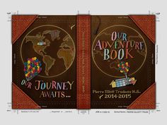 an image of a book with the title our adventure book or journey awaits