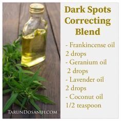 Essential Oils For Dark Spots On Skin, Essential Oil For Dark Spots, Age Spots Essential Oils, Essential Oils For Age Spots, Spots On Skin, Essential Oil Beauty, Essential Oils For Face, Oil Remedies, Essential Oils Herbs