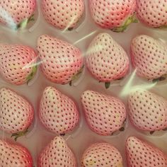 strawberries are arranged in the shape of hearts