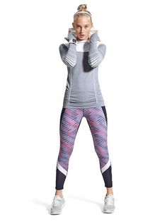 Looks We Love: Run/Gym | Stripe Fastest Track Hoodie $68 + Electra Sonar 7/8 Tight $89 | Athleta Love Run, Athletic Clothing, Yoga Clothing, Sporty Outfits, Athletic Outfits, 2016 Fashion, Active Women, Yoga Women