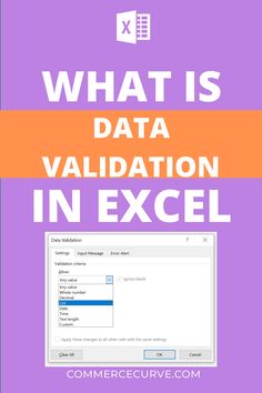 what is data validation in excel?