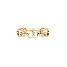 Messika Jewelry - YELLOW GOLD DIAMOND RING MOVE UNO MULTI | Manfredi Jewels Multi Diamond Ring, Messika Jewelry, Modern Diamond Rings, Pink Gold Rings, Multi Ring, Luxury Ring, Yellow Gold Diamond Ring, Rose Gold Diamond Ring, Luxury Rings