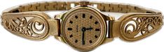 Retro Round Watch As Gift, Retro Round Watch For Gift, Gold Vintage Analog Watches, Vintage Gold Analog Watch, Gold Retro Watches With Subdials, Retro Gold Watches With Subdials, Self-winding Watch As Gift, Self-winding Watch With Round Dial As Gift, Vintage Gold Watches With Metal Dial