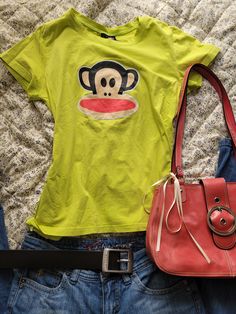 Paul Frank Outfit Y2k, Dump Him Shirt Outfit, Paul Frank Aesthetic, Paul Frank Outfit, Paul Frank Clothes, 1990 Style, Rug Simple, Fit Aesthetic, 2000s Clothing