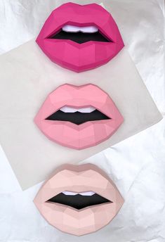 Set of 4 Paper Lips Makeup Wall Art Lips Wall Art Dentist Gift Lip Art Gift for Makeup Artis Paper Lips Salon Decor - Etsy Makeup Wall Decor, Lip Wall Art, Paper Lips, Lips Decor, Trending Wall Art, Blush Lips, Lips Wall Art, Art Studio Decor, Makeup Studio Decor