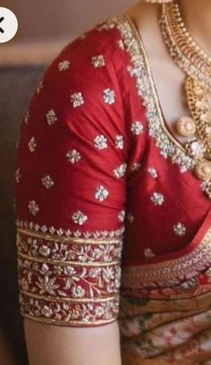 Bridal Works In Maggam, Work Blouses Maggam Latest Simple, Elegant Maggam Work Blouses, Pattu Saree Blouse Designs Simple Latest Embroidery, Maggam Work For Blouses, Latest Blouse Works For Pattu Sarees, Pattu Saree Blouse Work Designs, Pink Work Blouse Design, Half Hands Maggam Work Blouses