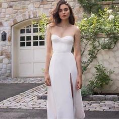 Only Worn Once For Wedding Rehearsal Brand New Reformation Dress, White Chiffon, Sling Dress, Vestidos Vintage, Chiffon Maxi Dress, Sheer Chiffon, Women Long Dresses, Midi Length Dress, Women Dresses