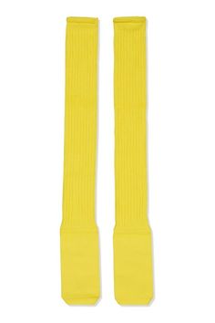 Knee-Hight Uni Socks Socks Bernhard Willhelm Bernhard Willhelm, Yellow Socks, Leg Warmers, Socks, Yellow, Quick Saves, Minions