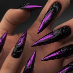 Snow White Nails, Evil Queen From Snow White, Holloween Nails, Wow Nails, Claw Nails, Goth Nails