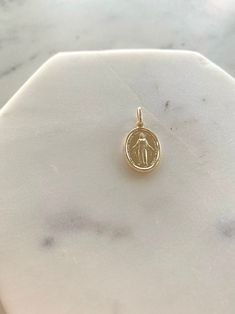 14K Gold Virgin Mary Oval Necklace, Virgin Mary Necklace 14K Gold, Religious Catholic Necklace, Everyday Protection Necklace, Baptism Gift - Etsy Mary Necklace, Catholic Necklace, Virgin Mary Necklace, Stamped Necklaces, San Dimas, Necklace Everyday, Simple Hoop Earrings, Crescent Moon Earrings, Oval Necklace