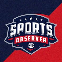 the sports observer logo on a red and black background