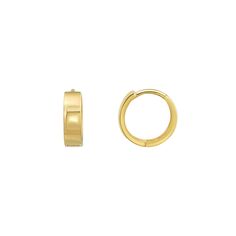 Enhance your style and elevate any ensemble with these 18k Gold Huggie Hoop Earrings. Click on this JEWELRY & WATCHES GUIDE to learn about fit, styles, materials and more! Enhance your style and elevate any ensemble with these 18k Gold Huggie Hoop Earrings. Click on this JEWELRY & WATCHES GUIDE to learn about fit, styles, materials and more! FEATURES 10mm Backings: click-it Nickel free Metal: 18k gold Finish: polished Size: One Size. Gender: female. Age Group: adult. Gold Huggie Hoop Earrings, Huggie Hoop Earrings, Gold Finish, Gender Female, Your Style, Jewelry Watches, Age Group, 18k Gold, Hoop Earrings