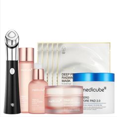 Used For 5 Days But Found Out I'm Pregnant, So I Have To Stop Using And Need To Sell Before Products Get Expired. My Skin Improves In 3 Days, Actually Very Soft And Shiny. Please Read Online Reviews How Amazing It Is. Skin Reactio Varies From Person To Person. Set Includes: Age-R Booster-H Device Triple Collagen Serum - 55 Ml | 1.85 Fl.Oz. Triple Deep Erasing Cream - 50 Ml | 1.69 Fl.Oz. Free Triple Collagen Toner - 140 Ml | 4.73 Fl.Oz. Free Zero Pore Pads - 100 Ml | 70 Pads Free Sheet Masks 5ea * Free Sheet Masks May Vary Depending On Stock Availability. What It Is Experience Skin Like You Just Came Back From A Spa At Home. Meet Triple Collagen Skincare And Needle-Free Booster-H In One Set Spa At Home, Collagen Serum, Sheet Masks, I'm Pregnant, Online Reviews, Sheet Mask, Skin Care Women, My Skin, Natural Glow