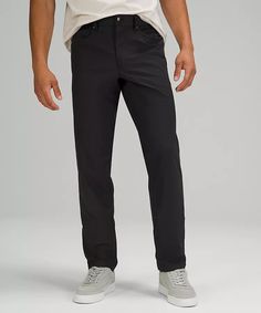 ABC Classic-Fit Pant 30" *Warpstreme Online Only | Men's Trousers | lululemon Older Man, Large Clothes, Lululemon Men, Fitted Trousers, Christmas Birthday Gifts, Pocket Pants, Slim Pants, Pocket Jeans, Pants Black