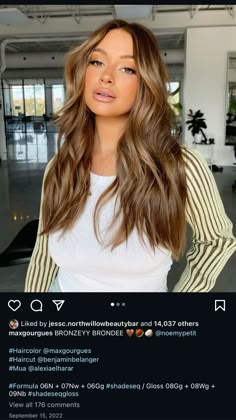 #bronze #bronde #coppertones Golden Brown Shades Eq Formula, Bronze Shades Eq Formula, Honey Brown Formula, Bronde Redken Formulas, Honey Blonde Hair Dark Roots, Teddy Bear Bronde Formula, Redken Shades Eq Formulas Brown, Bronze Brown Hair, Teddy Bronde