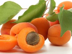 apricots and leaves on a white background with the words yasnamya karsi vucudu kour