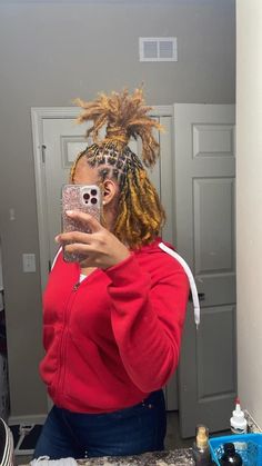 Pineapple Ponytail, Dyed Dreads, 2023 Hair, Hair Twist