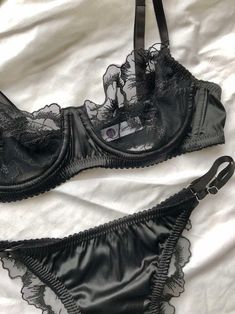 Black lace lingerie set embroidered exclusive handmade bra | Etsy Black Panties And Bra, Black Lace Bra And Under Set, Lace Black Bra, Black Lace Bra Outfit, Lace Bra And Under Set, Black Bra Outfit, Bra And Under Set, Lace Bra Outfit, Black Bras