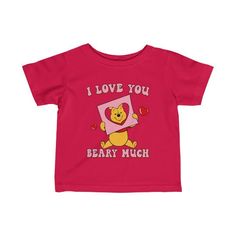 a toddler's t - shirt that says i love you, beary much