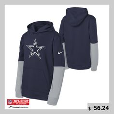 Gear up your young fan for game day with this Dallas Cowboys Club Pullover Hoodie from Nike. It features a large team logo printed at the center chest, making it clear who they root for all season. The front pouch pocket is perfect for warming up hands in chilly weather. Dallas Cowboys Hoodie, Gameday Couture, Nfl Dallas Cowboys, Warming Up, Chilly Weather, Women Hoodies Sweatshirts, Kids Sweatshirt, Full Zip Hoodie, Dallas Cowboys