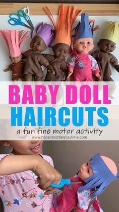 baby doll haircuts are an easy and fun activity for toddlers to do