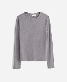 Drapey Rib Long-Sleeve Tee | Madewell Favorite Sweater, Madewell, Long Sleeve Tees, Slim Fit, Long Sleeve, T Shirt, Clothes