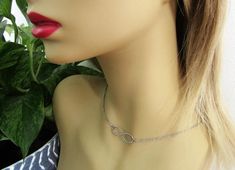 This is a beautiful stainless steel infinity neckace. Stainless steel is a darker metal, will not  tarnish and comfortable to wear.   You can wear this necklace 24/7, in the shower, and not worry about it tarnishing.  :)Beautiful gift for your wife, girlfriend, daughter, mother, family or friend!❤️ ADD ON UPGRADE SECTION for extras:https://www.etsy.com/shop/AlwaysPrettyThings?section_id=14811990&ref=shopsection_leftnav_10=============❤️ Back to my shop:https://www.etsy.com/shop/AlwaysPrettyT Infinity Stainless Steel Necklace For Anniversary, Infinity Metal Necklace For Gifts, Infinity Metal Necklace For Gift, Minimalist Stainless Steel Jewelry For Mom, Minimalist Stainless Steel Jewelry Gift For Mom, Infinity Jewelry As A Gift For Mom, Hypoallergenic Infinity Metal Jewelry, Hypoallergenic Metal Infinity Jewelry, Elegant Hypoallergenic Stainless Steel Necklaces