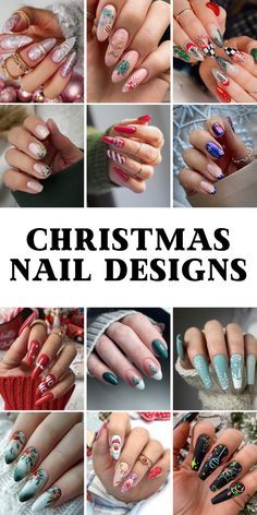 Black And Gold Christmas Nails, Gold Christmas Nails, Diy Nails Tutorial, Christmas Nails Designs, Bright Red Nails, Glitter Accent Nails, Dark Design