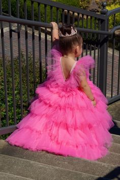 Birthday Girl Dress, Maxi Girl Dress, Tutu Baby Dress, Flower Girl Dress, First Birthday Dress, Hot Pink Baby Dress, Layered Skirt Dress, Special Occasion, Toddler Dress, Princess Dress, Dress For Baby Girl, Floor Length Dress, Boho Girl Dress, Custom Size Dress Cute hot pink dress for baby girl have very original fashionable design... is so gorgeous that we do not have enough words to express how is it! This stylish dress is perfect for any celebration - birthday party, wedding flower girl or J 1st Birthday Girl Dress, Tutu Flower Girl Dress, Pink Toddler Dress, Toddler Birthday Dress, Pink Baby Dress, Barbie Pink Dress, Mary Pictures, Vestidos Color Rosa, First Birthday Dresses