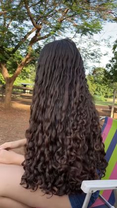 Very Long Curly Hair, Siren Hair, Straight Hair With Braid, Fenugreek For Hair, Curly Braids, Brown Curly Hair, Long Hair Pictures, Colored Curly Hair