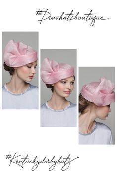 Creative Pink Sinamay Cloche Hat Perfect Ladies Headwear by DIVA HATS. Exclusive Haute Couture Accessory. Women head accessories for weddings, routs, parties, derby. Ready-to-wear hats that respond to all the latest trends in fashion. TOUCH OF CHARM AND ELEGANCE. Look at your very best, this pink sinamay cloche hat glorifies your personality and enhances the positivity of your etiquette on all occasions. Whether you are attending a wedding reception, Kentucky derby, or visiting any oth.. Elegant Fitted Pink Cloche Hat, Chic Pink Formal Hat, Structured Crown Cloche Hat For Kentucky Derby, Pink Sinamay Fascinator For Church, Elegant Pink Headpiece With Structured Crown, Elegant Pink Hat, Feminine Hat-style Fascinator, Elegant Pink Mini Hat For Events, Pink Cloche Fascinator For Church