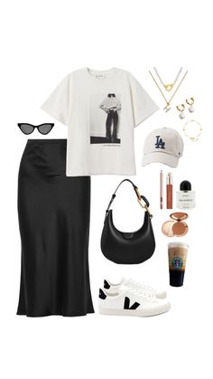 Satin skirt outfit, Casual, fashion inspiration, sunglasses, jewells #ad #sponsored #affiliate Skirt - https://amzn.to/3JjzA8s T-shirt - https://amzn.to/3JlprIC Bag - https://amzn.to/3U1eilb Sunglasses - https://amzn.to/3TSNiEe Shoes - https://amzn.to/4cUwAwZ Cap - https://amzn.to/3UhaSvD accessories - https://amzn.to/4aEyCzJ ,  https://amzn.to/3Ukj12J , https://amzn.to/3Q4jdk2 ,  https://amzn.to/4aCuXCG ,  https://amzn.to/4aCuXCG ,  https://amzn.to/49Cylfr , https://amzn.to/441k2zF Satin Skirt Outfit Casual, A Line Long Skirt, A Line Skirt Outfits, Everyday Outfits Fall, Skirt Outfit Casual, Satin Skirt Outfit, Plus Size Baddie Outfits, Casual Outfit Inspiration, Quick Outfits