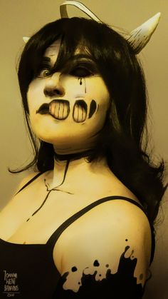 Alice Angel Costume, Batim Cosplay, Bendy Cosplay, Evil Alice Angel, Alice The Angel, Alice Angel Cosplay, Alice Angel Batim, Bendy And The Ink Machine Cosplay, Ink Demon X Alice Angel