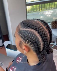 Short Feed In Braids, 6 Cornrows Braids Black Women, Braided Hairstyles For Black Women Cornrows, Big Box Braids Hairstyles, Faux Locs Hairstyles