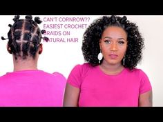 EASY BANTU KNOTS & THREADING METHOD CROCHET BRAIDS ON NATURAL HAIR | NO CORNROWS - YouTube No Braid Crochet, Black Hairstyles Sew In, Black Hairstyles Crochet, Braids On Natural Hair, Easy Braid Styles, Natural Hair Problems, 3c Natural Hair, Natural Braided Hairstyles, Black Hair Updo Hairstyles