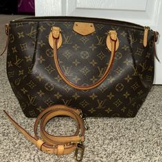 Lv Turenne Mm. Beautiful Bag. Clean All Over Interior And Exterior. No Signs Of Wear Or Tear. Wear Or Tear, Louis Vuitton Bags, 2 Way, Beautiful Bags, Louis Vuitton Bag, Interior And Exterior, Bag Lady, Conditioner, Louis Vuitton