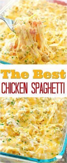 the best chicken spaghetti casserole recipe