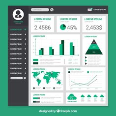 the info board is designed to look like it has many different graphs and numbers on it