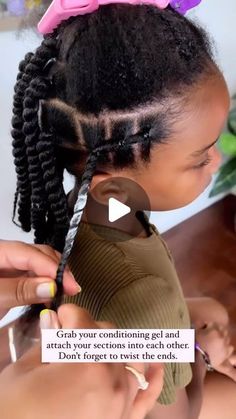 *Kids Hair Fashion place��• on Instagram: "🎀 Rubber-band  Hairstyle for kids. Source  @koily_kali" Black Toddler Hairstyles Girl Braids Simple Kids, Toddler Box Braids For Kids Natural Hair, Kids Hairstyles Girls Easy Black Natural, Kids 2 Strand Twist Hairstyles, Toddler Rubber Band Hairstyles Black, Kids Protective Hairstyles Black, Hair Styles For Little Black Girls Kids Twists, Simple Hairstyles For Toddler Girl Black, Rubberband Hairstyles Kids Black