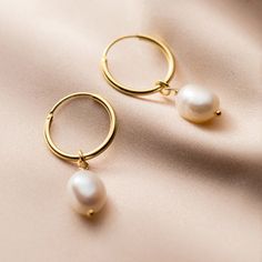 Pearl Earrings Dangle, Pearl Drop Earrings