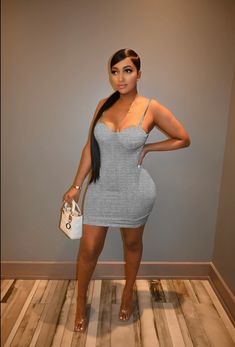 Gray Spaghetti Straps High Waist Bodycon Dress Casual Spaghetti Strap Bodycon Dress, Casual Bodycon Mini Dress With Straps, Gray Bodycon Dress For Summer, Casual Spaghetti Strap Bodycon Dress For Club, Dresses Bodycon, Sleeveless Dress Summer, Dresses By Length, Dresses Summer, Bodycon Dresses