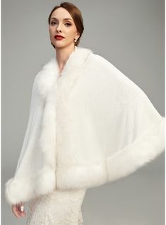 JJ's House Shawl Cape Faux Fur Wedding Winter Bridal White Wraps. #JJ's House #Shawl #Cape #FauxFur #Wedding #Winter #Bridal #White #Wraps Wedding Coats For Brides, Faux Fur Wedding, Faux Fur Fashion, Wedding Moodboard, Bridal Wrap, Bridal Cape, Wedding Winter, Wedding Shawl, White Fur